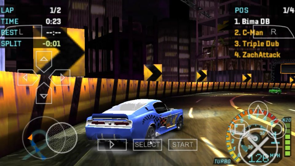 Need for speed underground rivals psp ppsspp iso high compressed 2